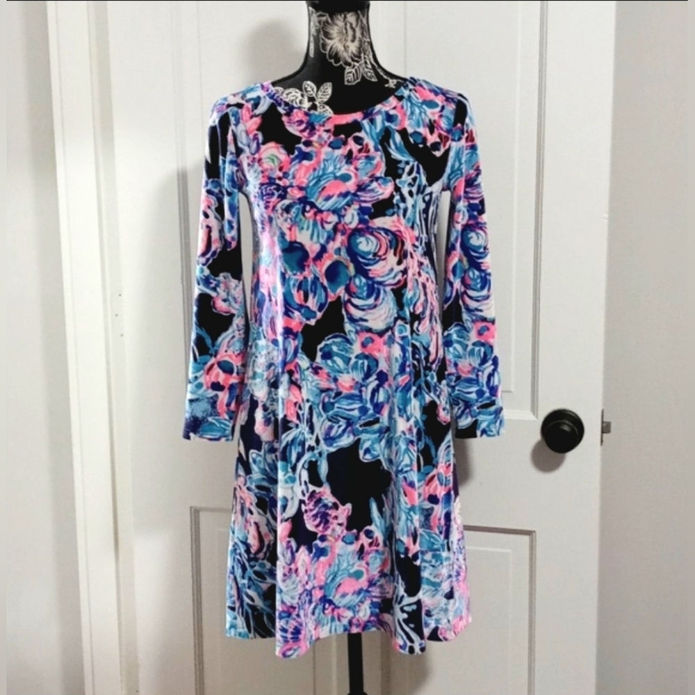 🌊Lilly Pulitzer🌊 - Olive Velour Dress